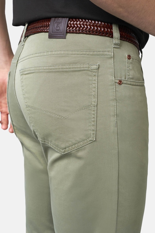 MEYER Chinos »M5 Five 9-6106« in Premium Satin M5 Serie