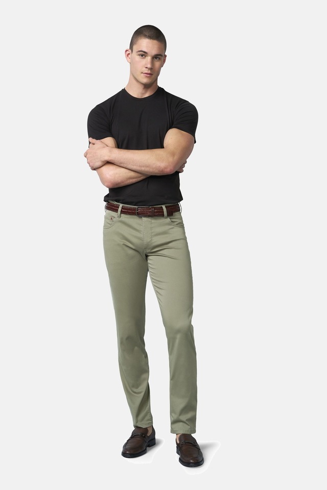 MEYER Chinos »M5 Five 9-6106« in Premium Satin M5 Serie