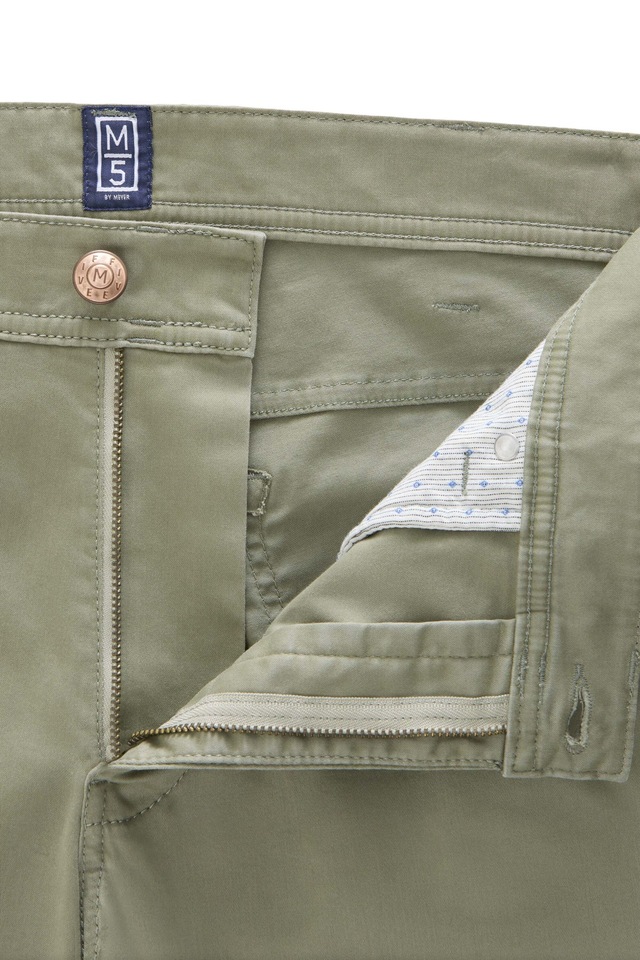 MEYER Chinos »M5 Five 9-6106« in Premium Satin M5 Serie