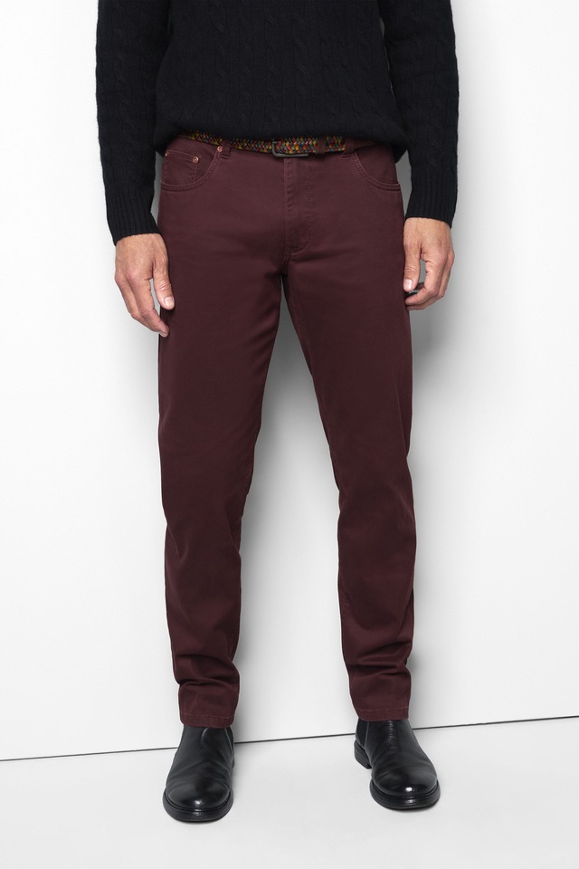 MEYER Chinos »M5 Five 9-6106« in Premium Satin M5 Serie