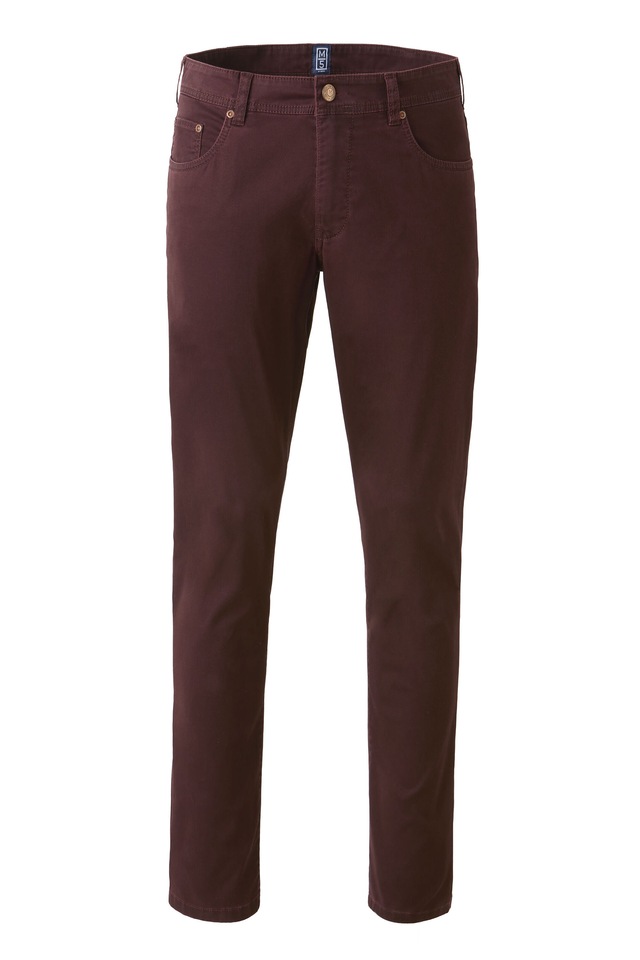 MEYER Chinos »M5 Five 9-6106« in Premium Satin M5 Serie