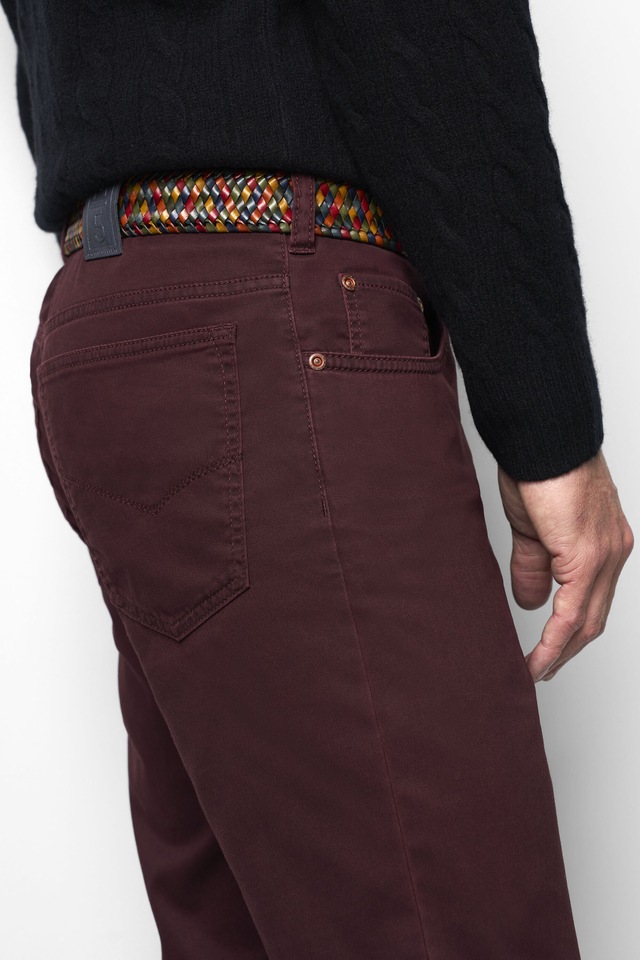 MEYER Chinos »M5 Five 9-6106« in Premium Satin M5 Serie