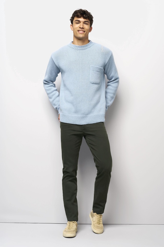 MEYER Chinos »M5 Five 9-6106« in Premium Satin M5 Serie