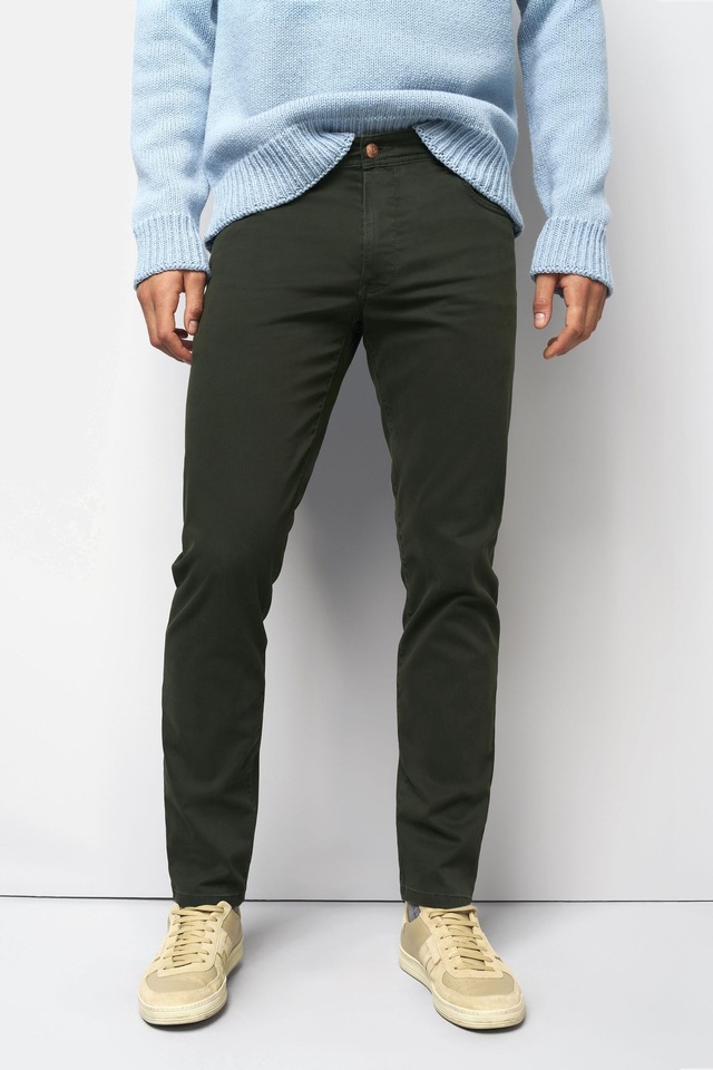 MEYER Chinos »M5 Five 9-6106« in Premium Satin M5 Serie