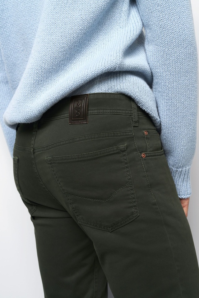MEYER Chinos »M5 Five 9-6106« in Premium Satin M5 Serie