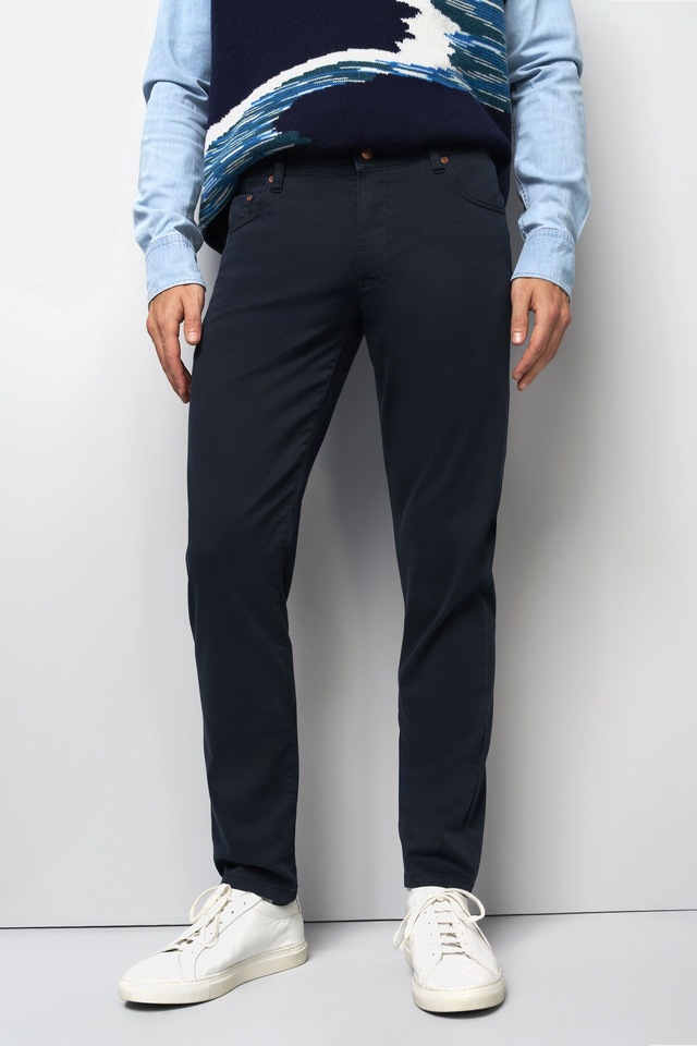 MEYER Chinos »M5 Five 9-6106« in Premium Satin M5 Serie