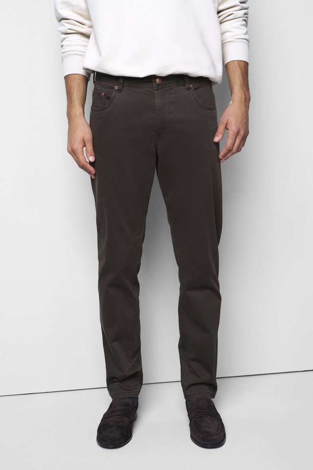 MEYER Chinos »M5 Five 9-6106« in Premium Satin M5 Serie