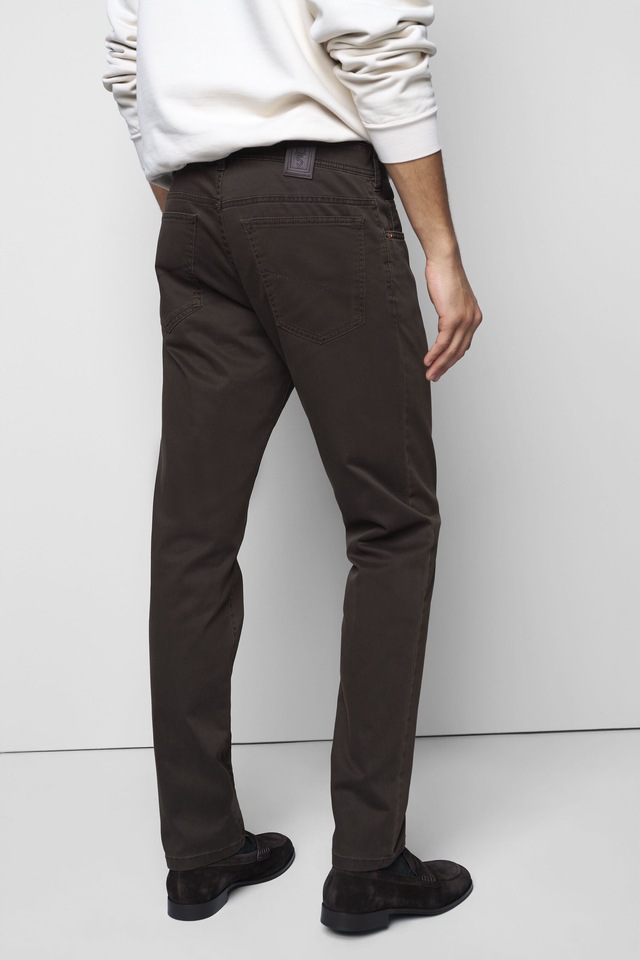 MEYER Chinos »M5 Five 9-6106« in Premium Satin M5 Serie