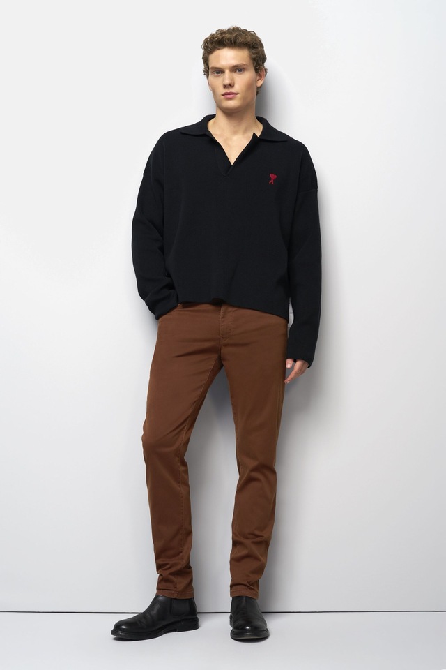 MEYER Chinos »M5 Five 9-6106« in Premium Satin M5 Serie