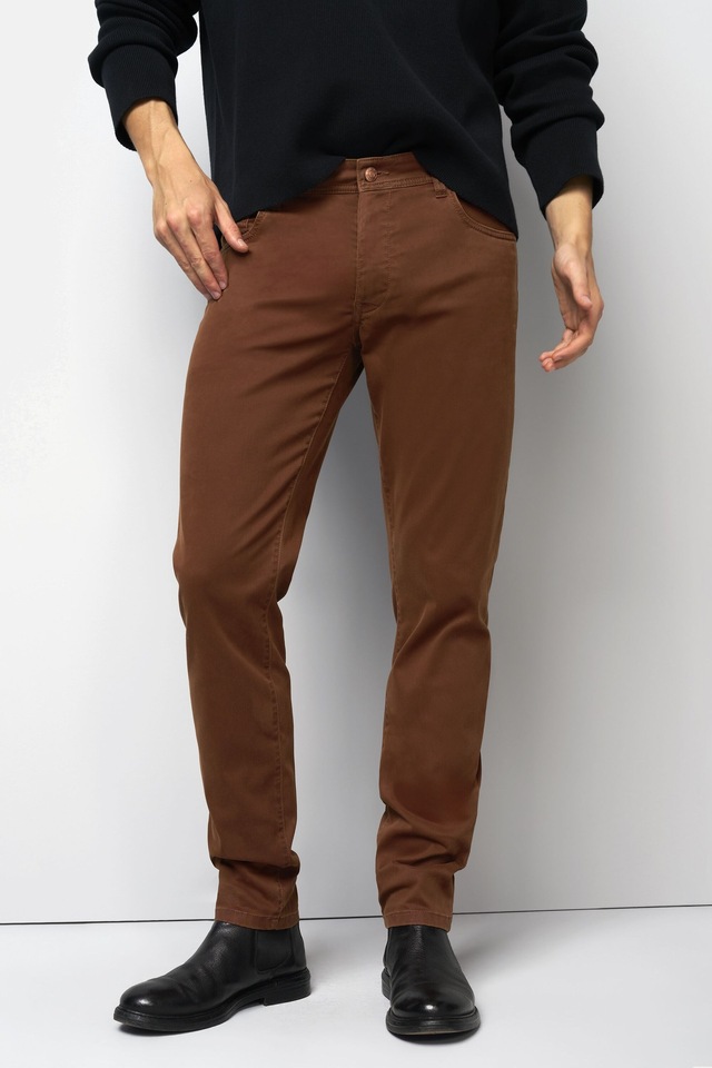 MEYER Chinos »M5 Five 9-6106« in Premium Satin M5 Serie