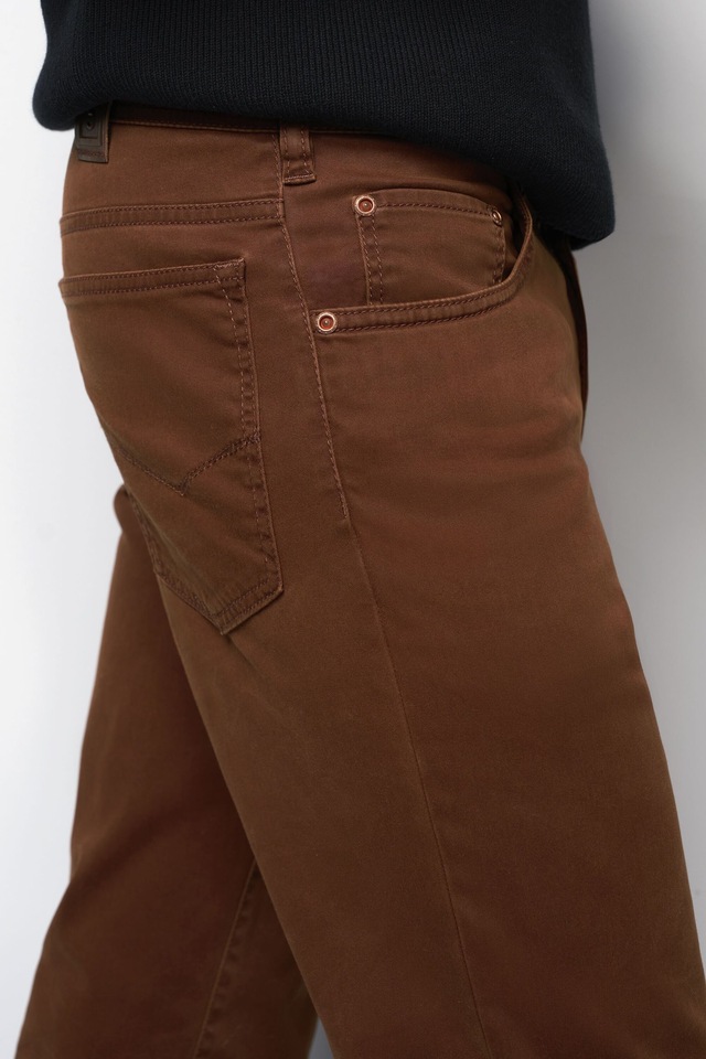 MEYER Chinos »M5 Five 9-6106« in Premium Satin M5 Serie
