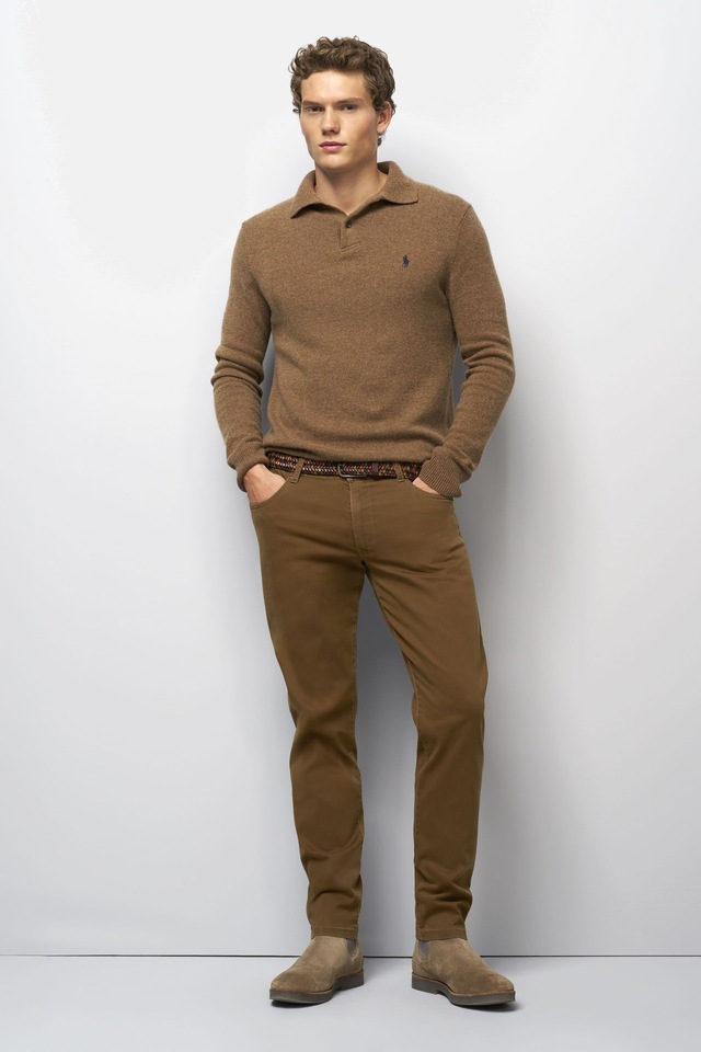 MEYER Chinos »M5 Five 9-6106« in Premium Satin M5 Serie