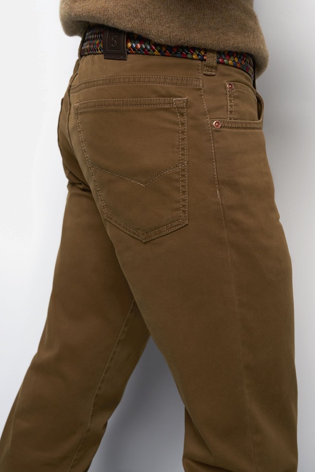 MEYER Chinos »M5 Five 9-6106« in Premium Satin M5 Serie