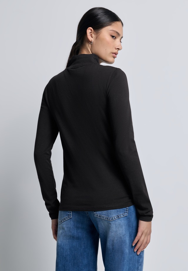STREET ONE STUDIO Langarmshirt aus Baumwolle mit Stretchante