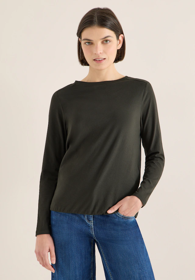 Cecil Langarmshirt aus reiner Baumwolle