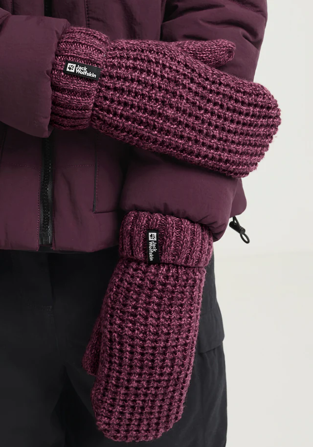 Jack Wolfskin Fäustlinge »MEDLEY KNIT MITTEN W« Strick-Fäustlinge, warm, mit Fleece-Futter
