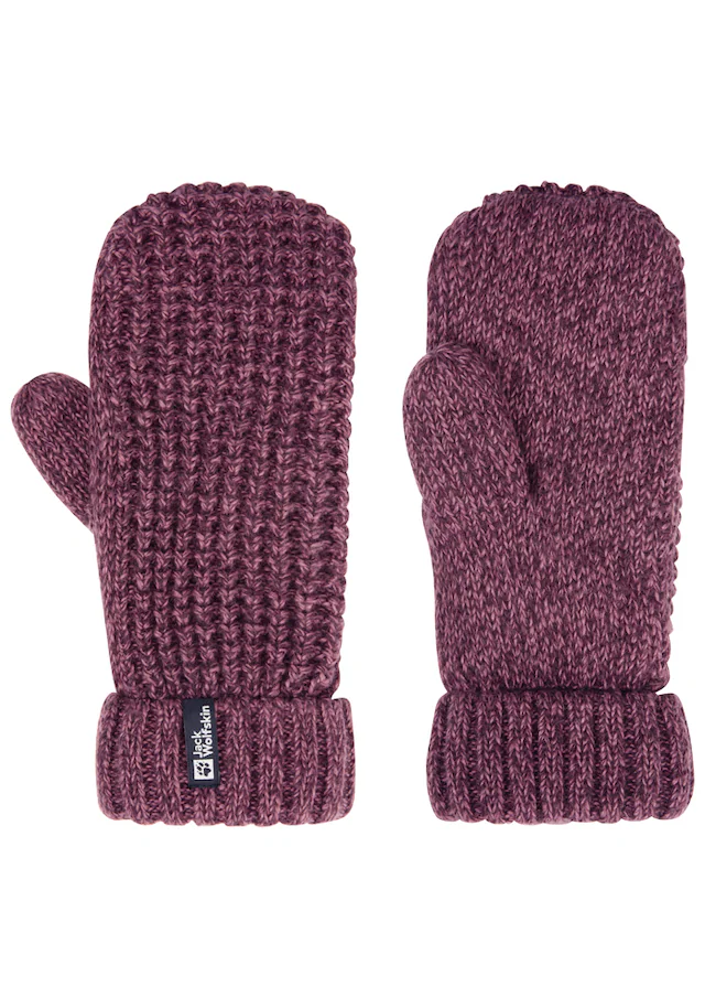 Jack Wolfskin Fäustlinge »MEDLEY KNIT MITTEN W« Strick-Fäustlinge, warm, mit Fleece-Futter