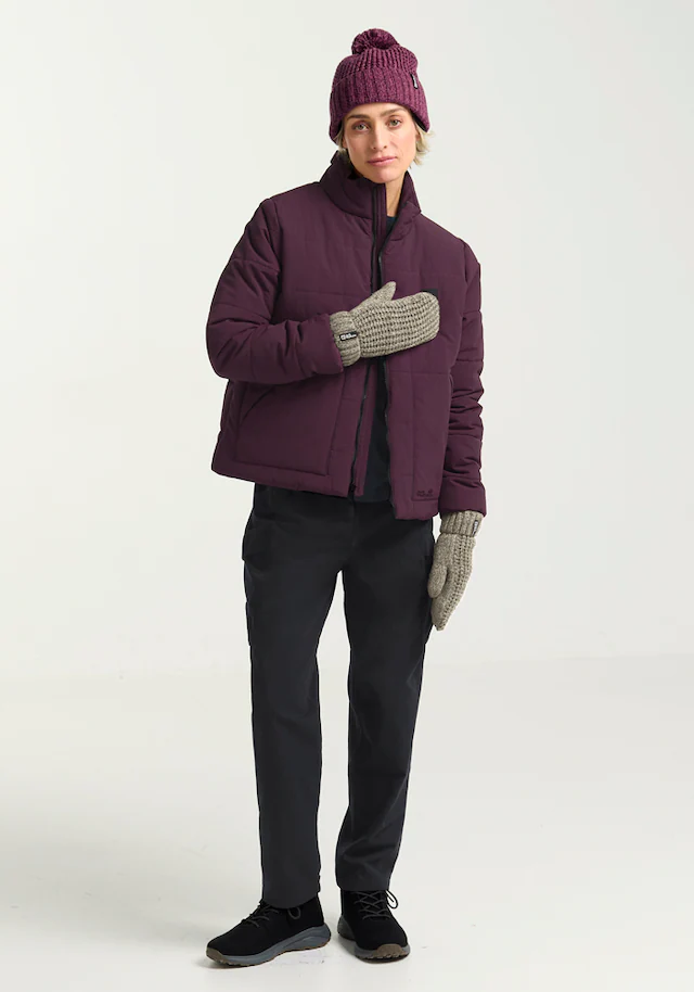 Jack Wolfskin Fäustlinge »MEDLEY KNIT MITTEN W« Strick-Fäustlinge, warm, mit Fleece-Futter
