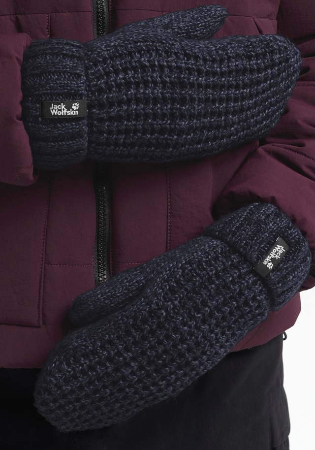 Jack Wolfskin Fäustlinge »MEDLEY KNIT MITTEN W« Strick-Fäustlinge, warm, mit Fleece-Futter