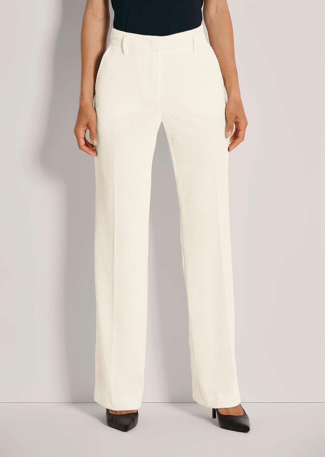 MADELEINE Cordhose »Cordhose Weite Cordhose mit Bügelfalten« Weite Cordhose mit Bügelfalte