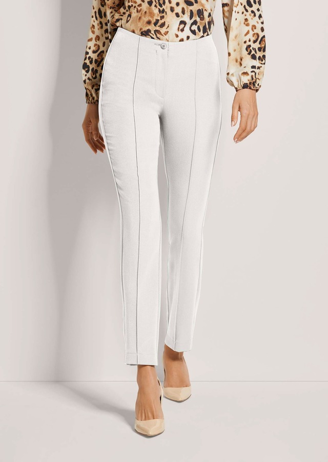 MADELEINE Stoffhose »Schlupfhose Slim Fit Stretchhose mit Biesen« abgesteppte Biese