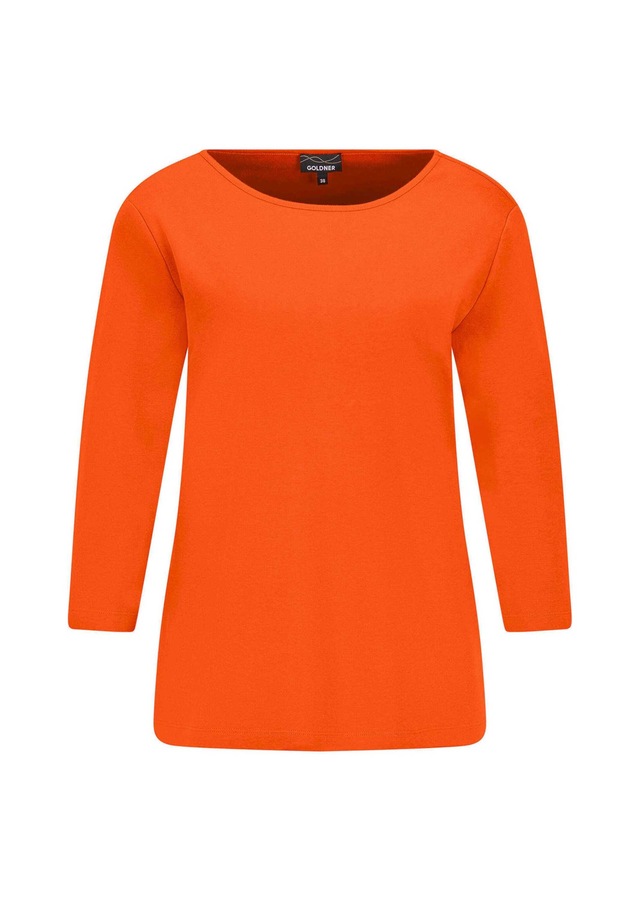 GOLDNER Kurzarmshirt »Basic Shirt mit U-Boot-Ausschnitt« U-Boot-Ausschnitt