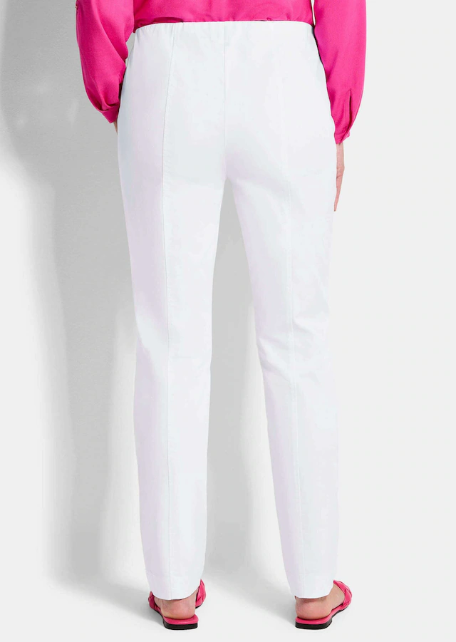 GOLDNER Chinohose »Jerseyhose mit Schlupfbund« Reissverschluß-Optik