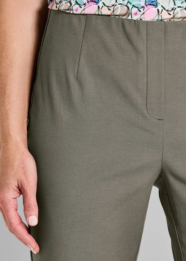 GOLDNER Chinohose »Jerseyhose mit Schlupfbund« Reissverschluß-Optik