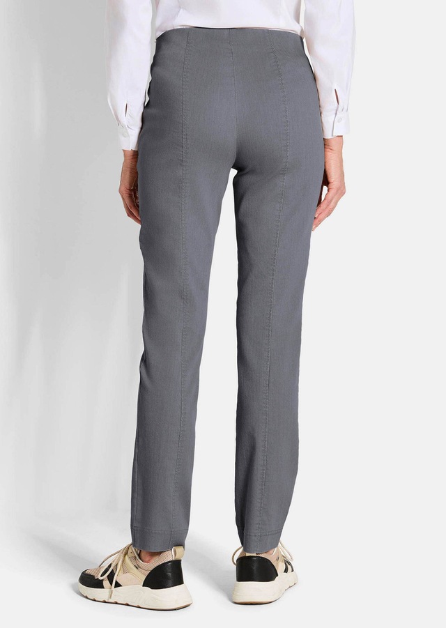GOLDNER Chinohose »Jerseyhose mit Schlupfbund« Reissverschluß-Optik