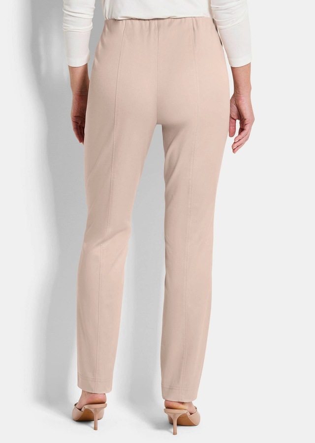 GOLDNER Chinohose »Jerseyhose mit Schlupfbund« Reissverschluß-Optik