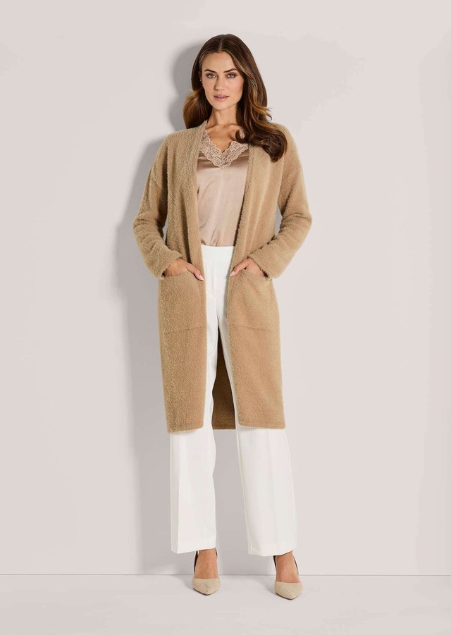 MADELEINE Langmantel »Strickjacke Eleganter Glattstrick-Mantel«