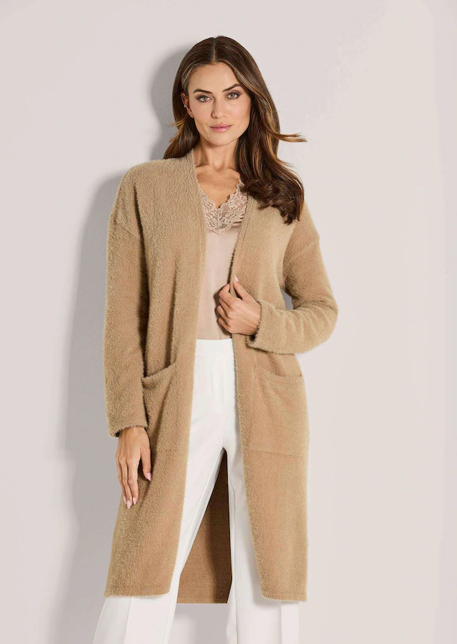 MADELEINE Langmantel »Strickjacke Eleganter Glattstrick-Mantel«