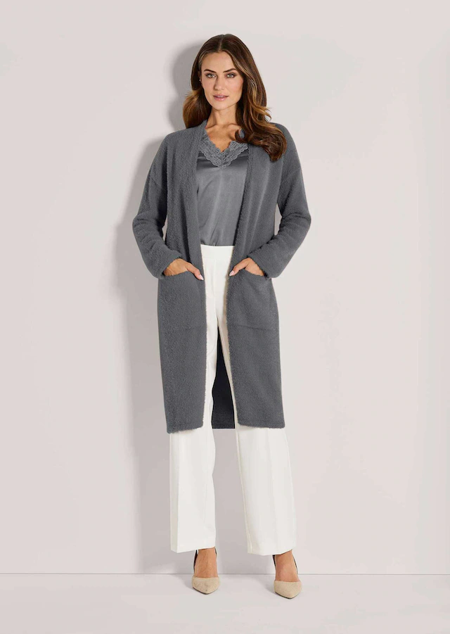 MADELEINE Langmantel »Strickjacke Eleganter Glattstrick-Mantel«