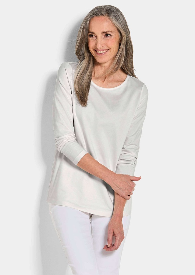 GOLDNER Kurzarmshirt »Langarm 3er-Baumwollshirt-Set« U-Boot-Ausschnitt