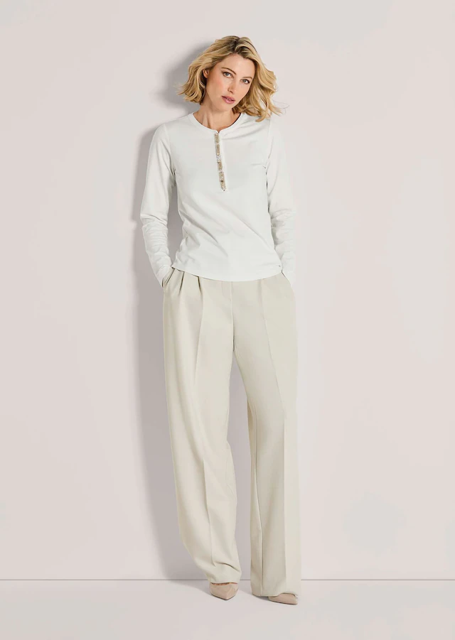 MADELEINE Langarmshirt »Blusenshirt Elegantes Shirt mit Schmucksteinen«