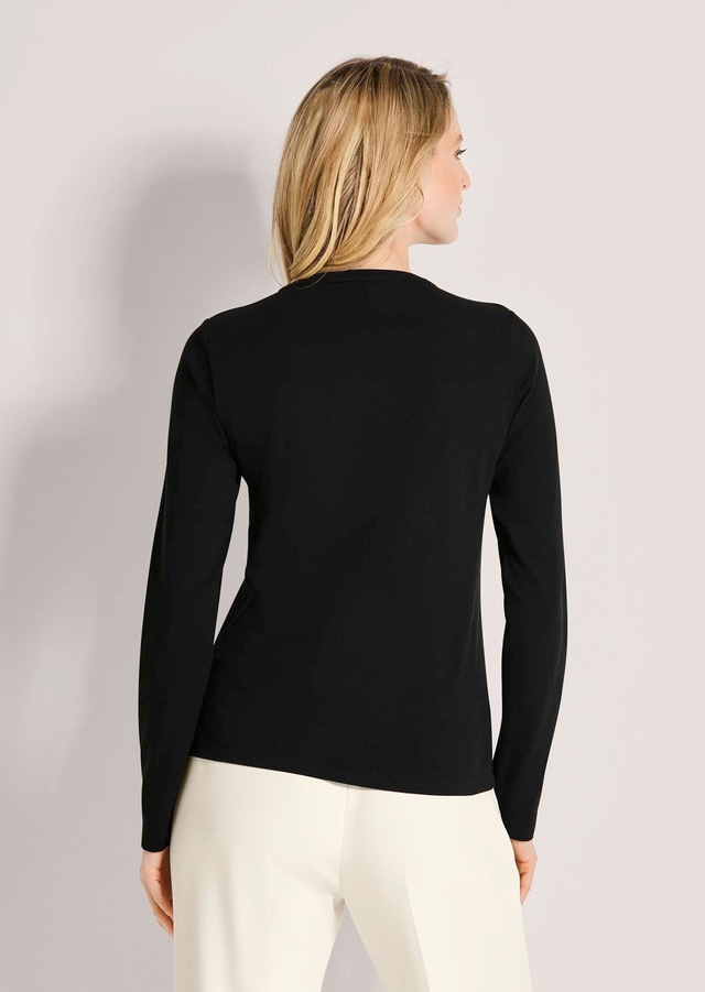 MADELEINE Langarmshirt »Blusenshirt Elegantes Shirt mit Schmucksteinen«