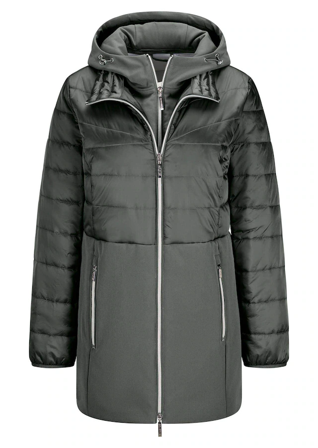 GOLDNER Langmantel »Kurzgröße Wintermantel mit Softshell-Einsatz« mit Softshell-Einsatz