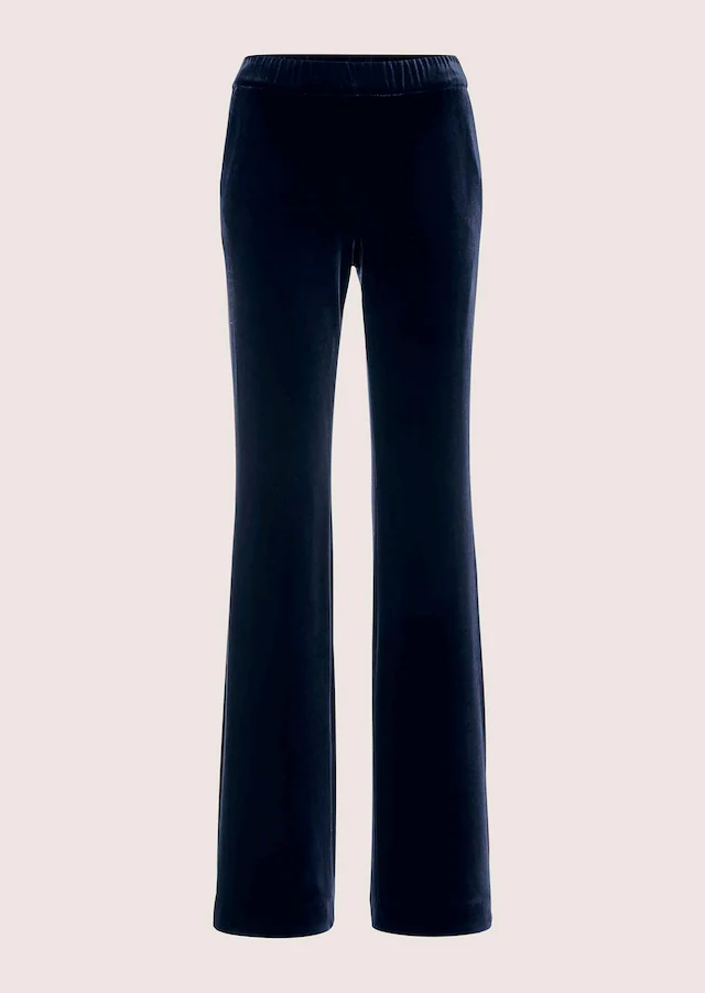 MADELEINE Stoffhose »Samthose Weite Samthose mit elastischem Bund«