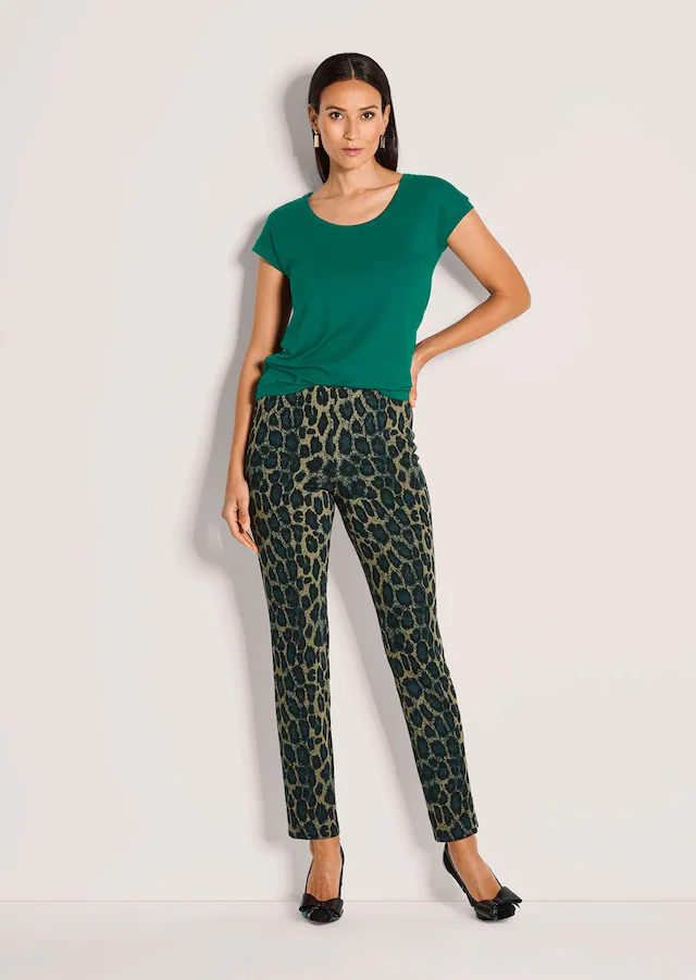 MADELEINE Leggings »Leggings Gerade Jersey-Leggings mit Animal-Print«