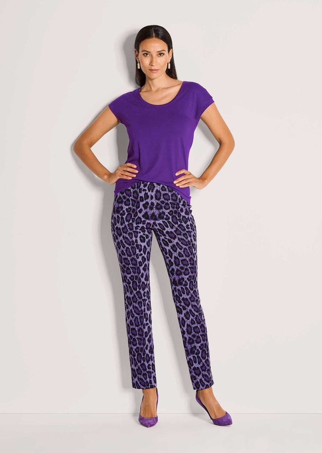 MADELEINE Leggings »Leggings Gerade Jersey-Leggings mit Animal-Print«