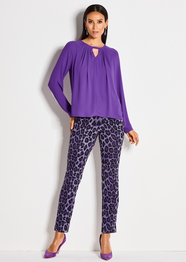 MADELEINE Leggings »Leggings Gerade Jersey-Leggings mit Animal-Print«