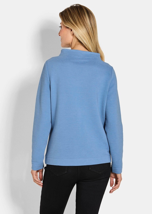 GOLDNER Rundhalspullover »Kurzgröße Langarm Ottoman-Design, Turtleneck« Turtleneck