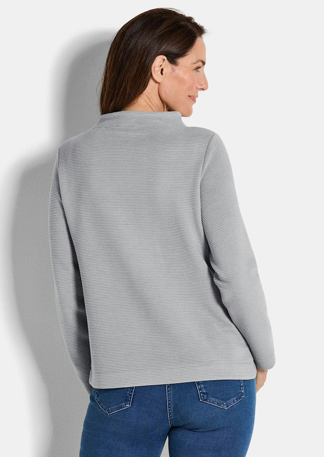 GOLDNER Rundhalspullover »Kurzgröße Langarm Ottoman-Design, Turtleneck« Turtleneck