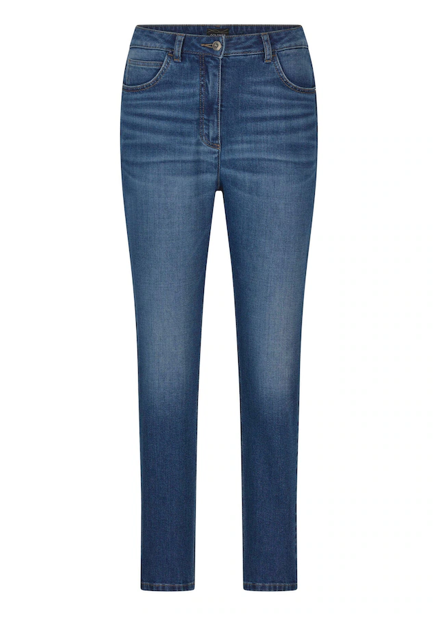 GOLDNER Regular-fit-Jeans »Kurzgröße Baumwoll-Stretch Mom Jeans SARA« stretchbequeme Quälität