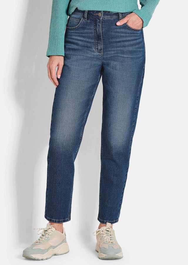 GOLDNER Regular-fit-Jeans »Kurzgröße Baumwoll-Stretch Mom Jeans SARA« stretchbequeme Quälität