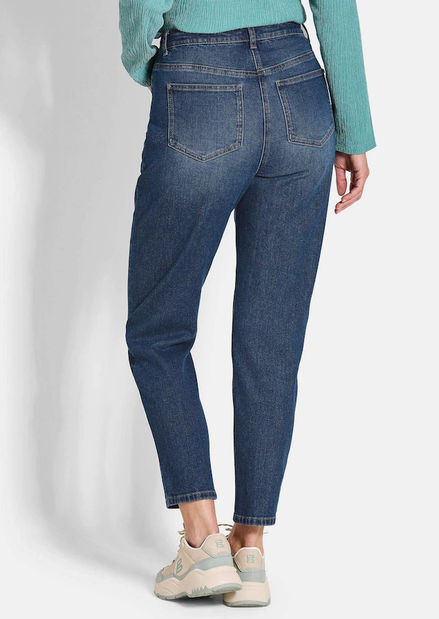 GOLDNER Regular-fit-Jeans »Kurzgröße Baumwoll-Stretch Mom Jeans SARA« stretchbequeme Quälität