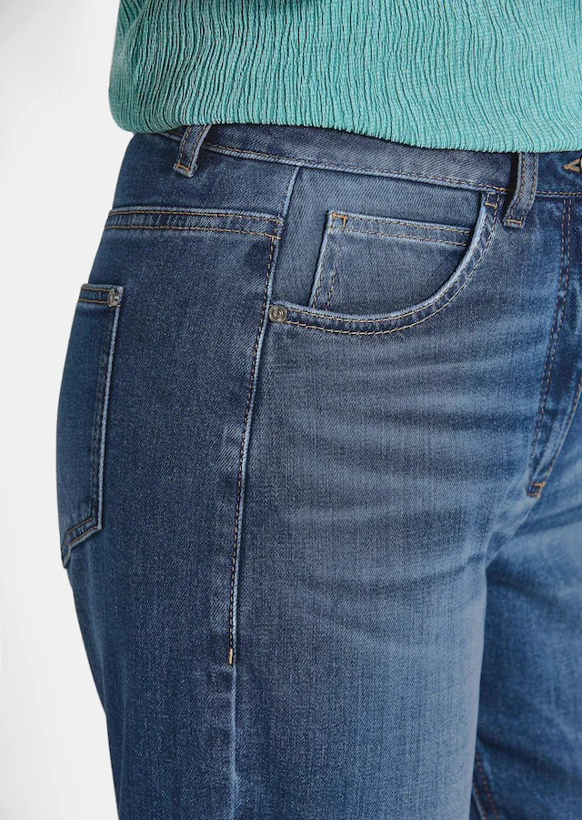 GOLDNER Regular-fit-Jeans »Kurzgröße Baumwoll-Stretch Mom Jeans SARA« stretchbequeme Quälität