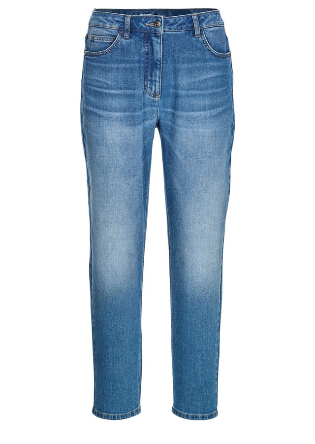 GOLDNER Regular-fit-Jeans »Kurzgröße Baumwoll-Stretch Mom Jeans SARA« stretchbequeme Quälität