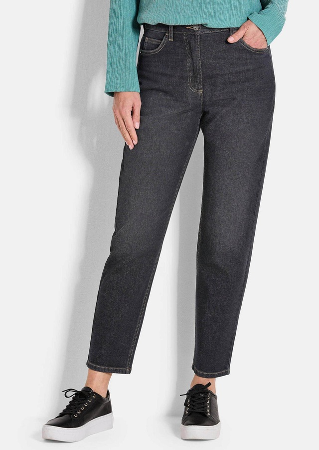 GOLDNER Regular-fit-Jeans »Kurzgröße Baumwoll-Stretch Mom Jeans SARA« stretchbequeme Quälität