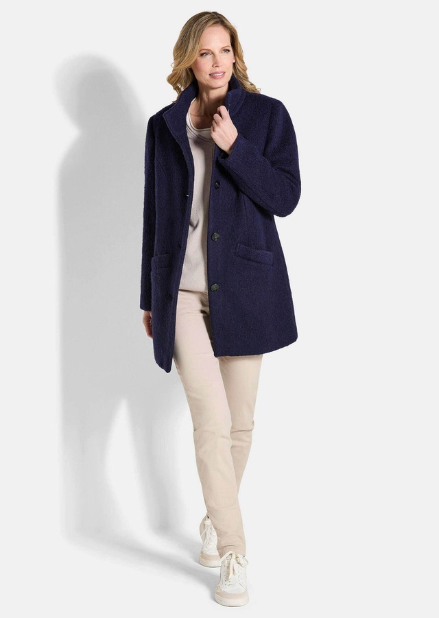 GOLDNER Langmantel »Kurzgröße Stepp-Winterjacke mit Kapuze« Mit hochwertigem Twillfutter